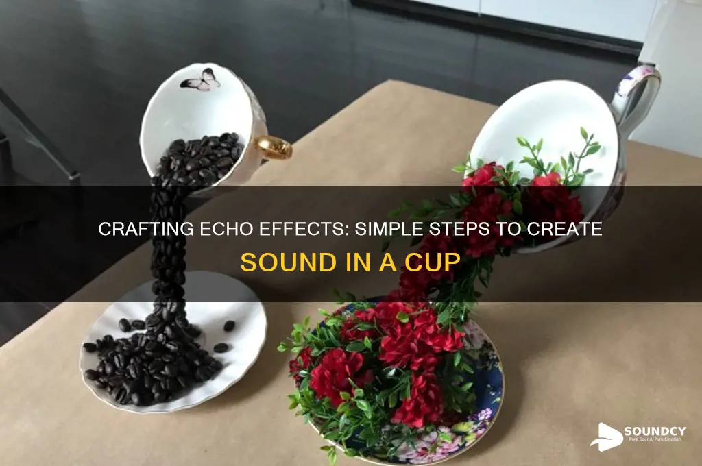 how to create an echo sound in a cup