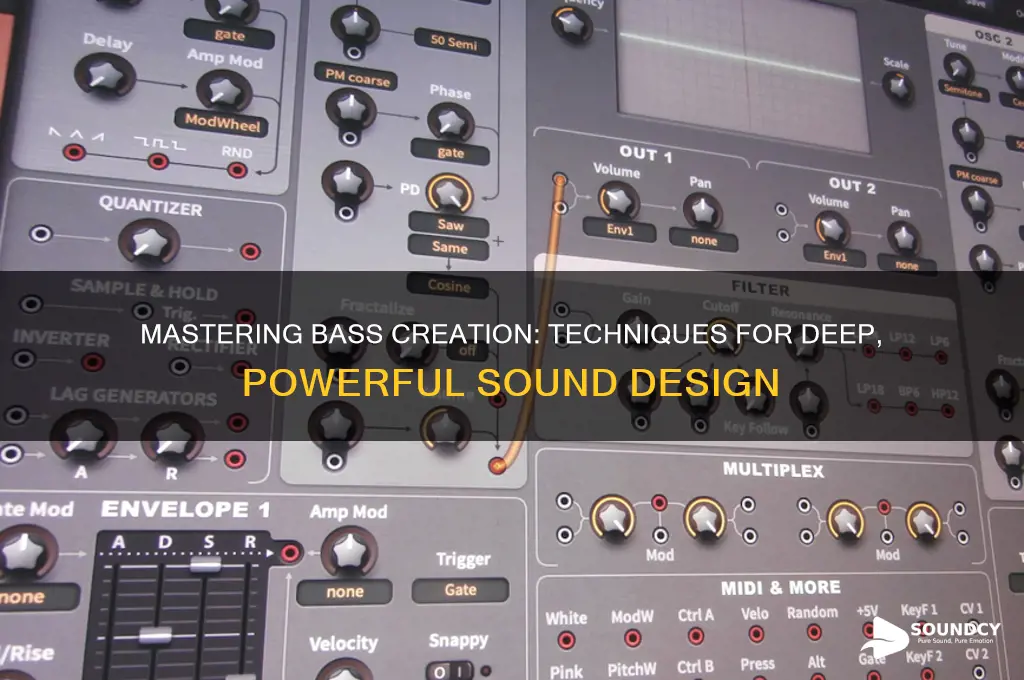 how to create bass sounds