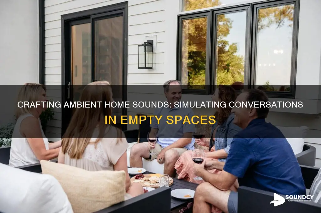 how to create conversation sounds in home while empty