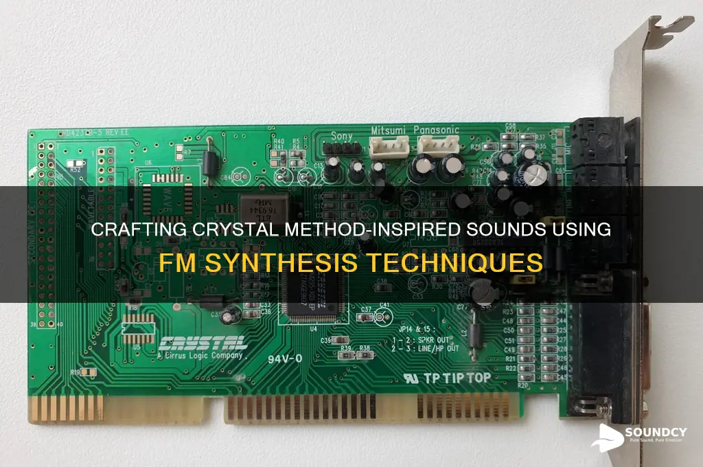 how to create crystal method sounds on fm synth