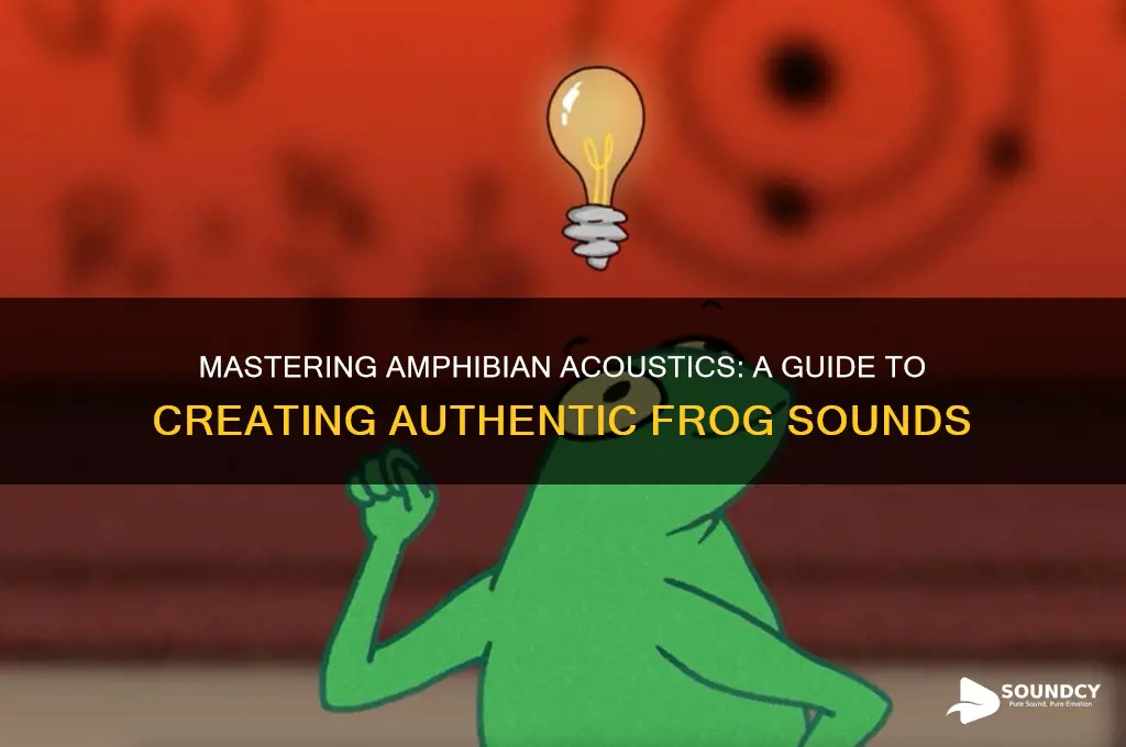 how to create frog sounds