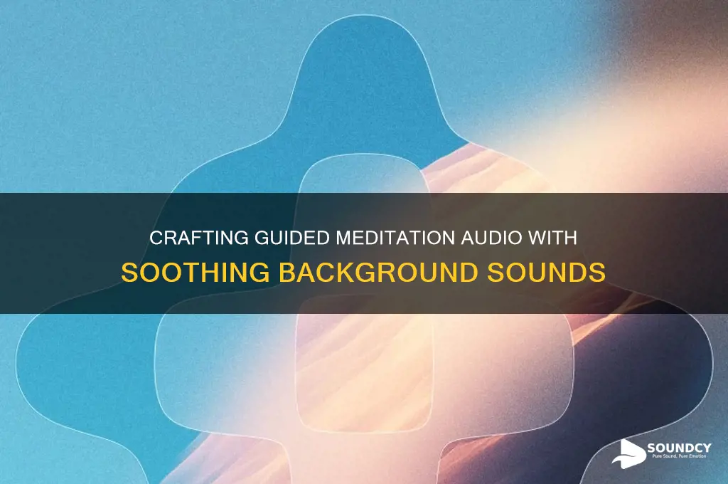 how to create guided meditation audio with background sounds