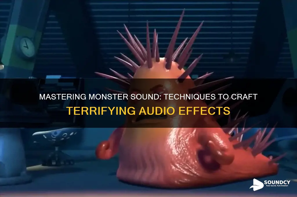 how to create moster sound