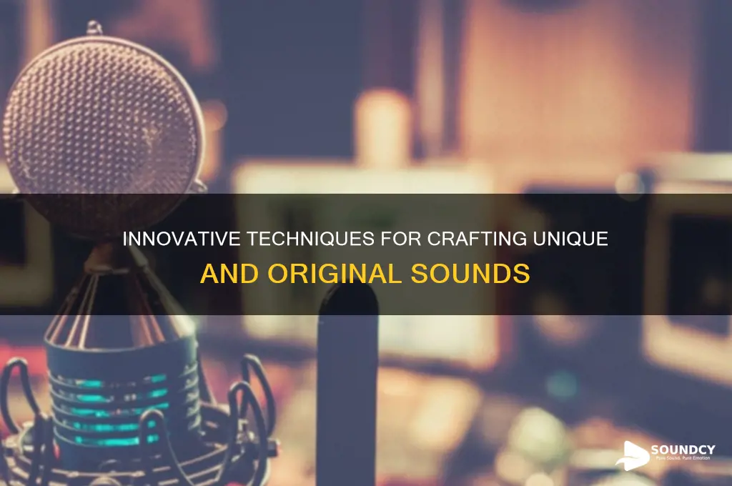 how to create new sounds