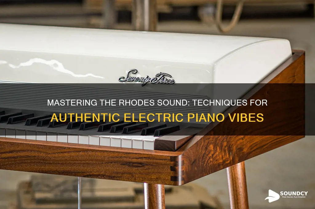 how to create rhodes sound