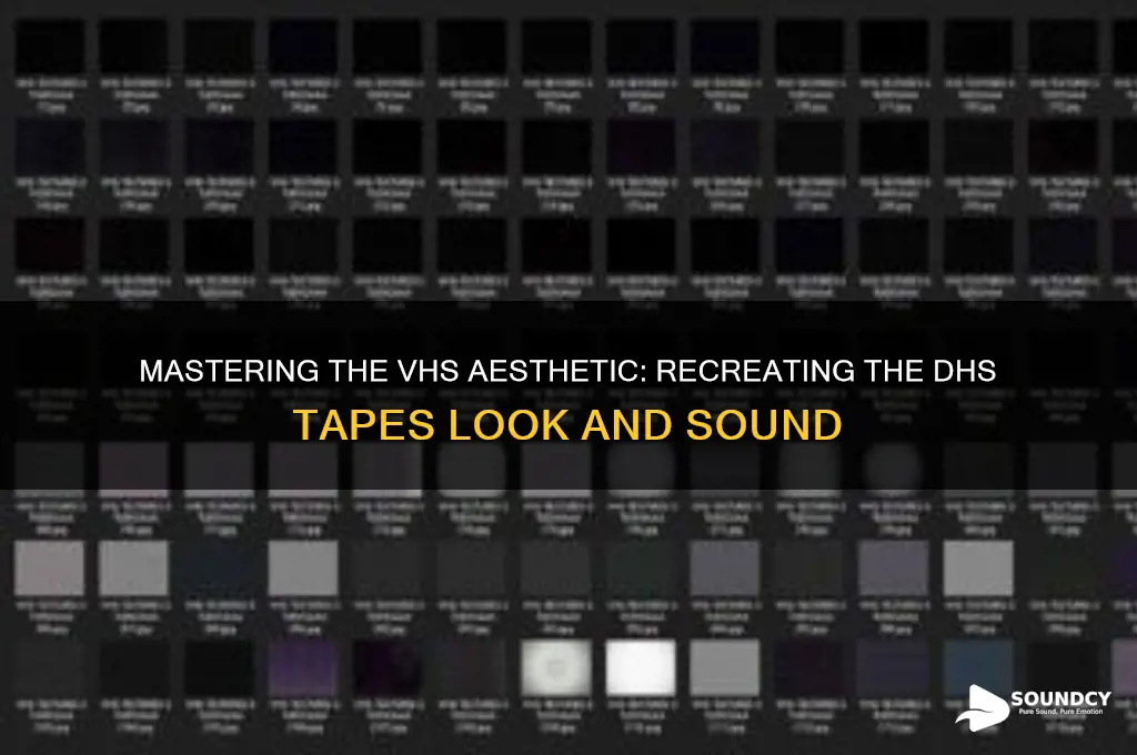 how to create the dhs tapes look and sounds