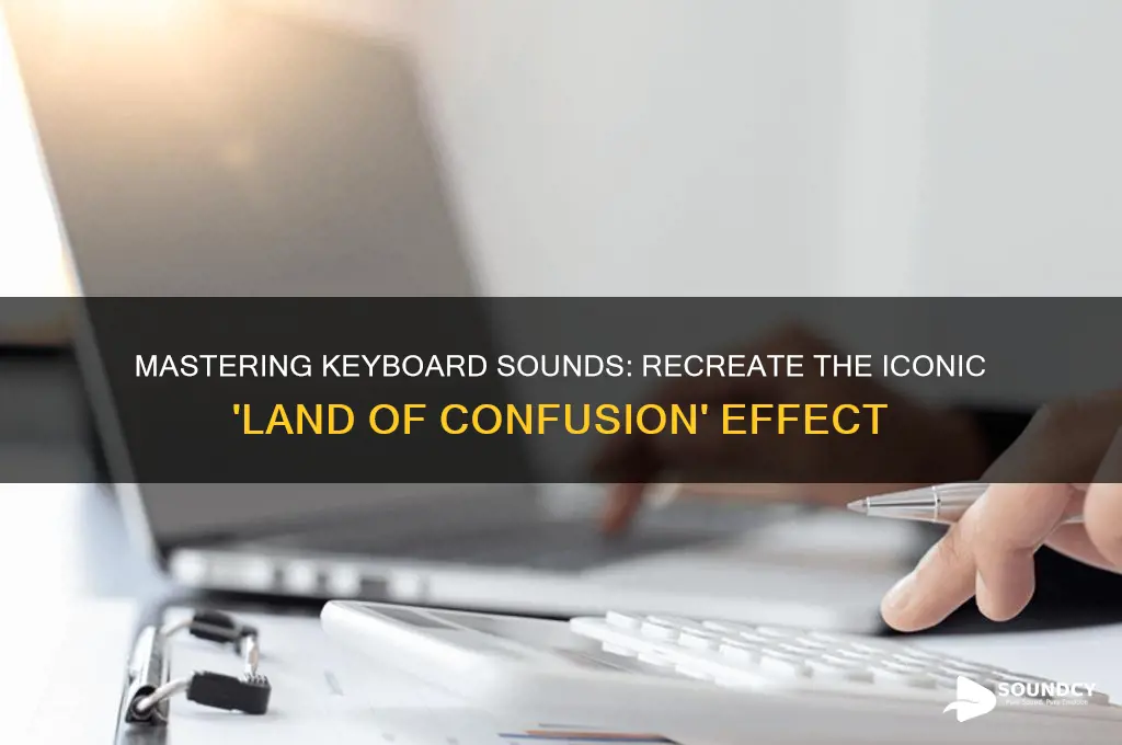 how to create the keyboard sound land of confusion