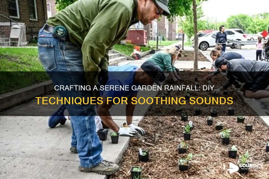 how to create the sound of rain in garden