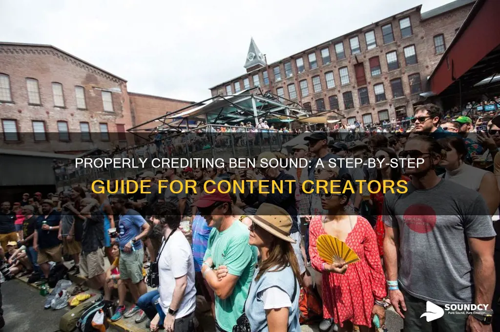 how to credit ben sound