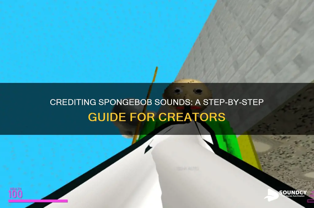how to credit spongbob sounds