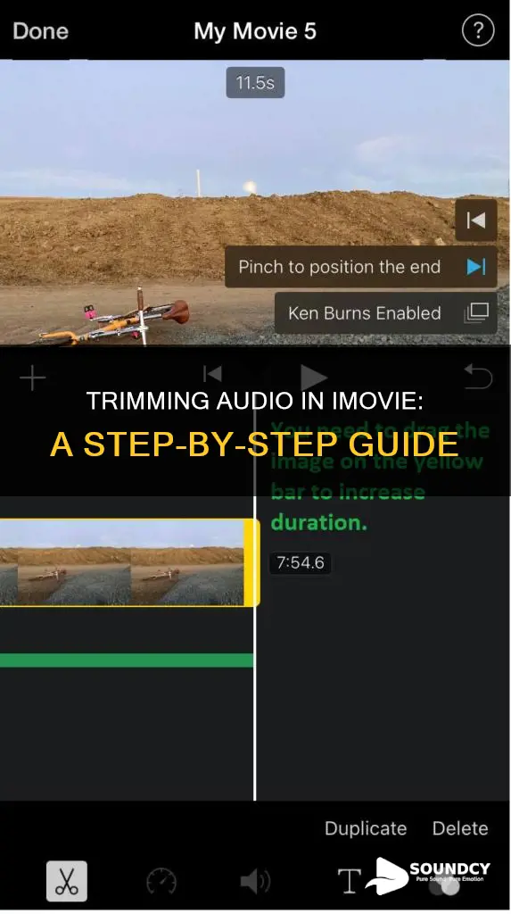 how to crop sound in imovie