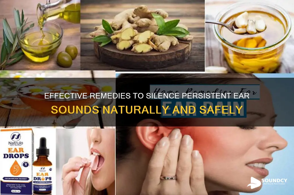 how to cure ear sound