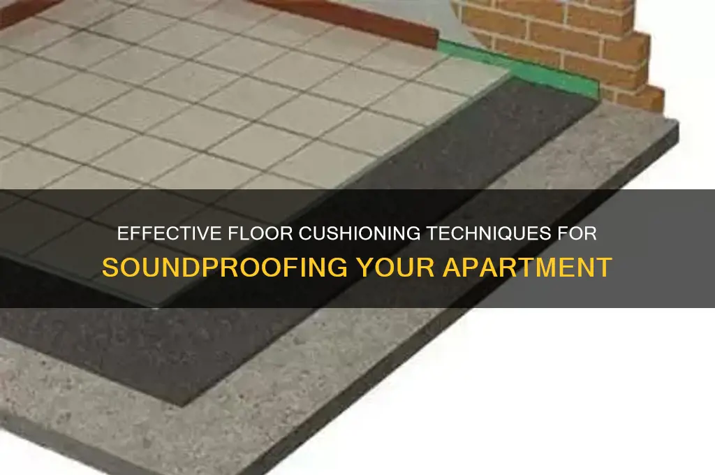 how to cushion floor for sound in an apartment