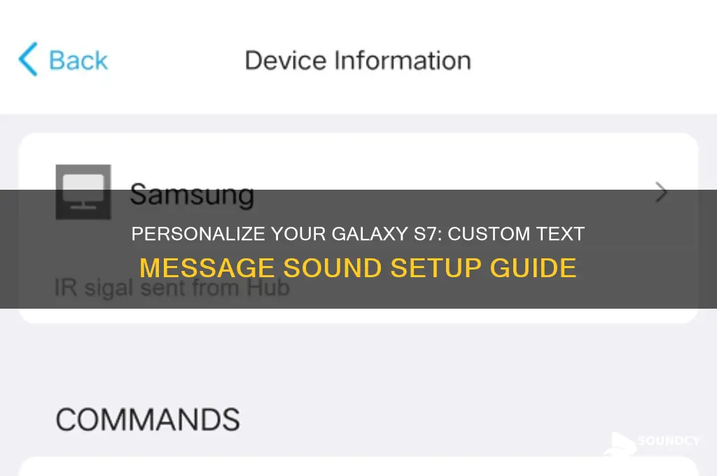 how to customize text message sound on galaxy s7