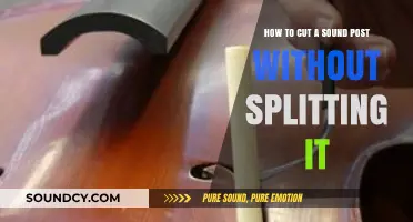 Mastering the Art of Cutting Sound Posts: Prevent Splitting with Precision