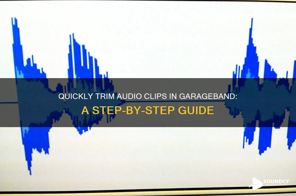how to cut a sound short in garage band