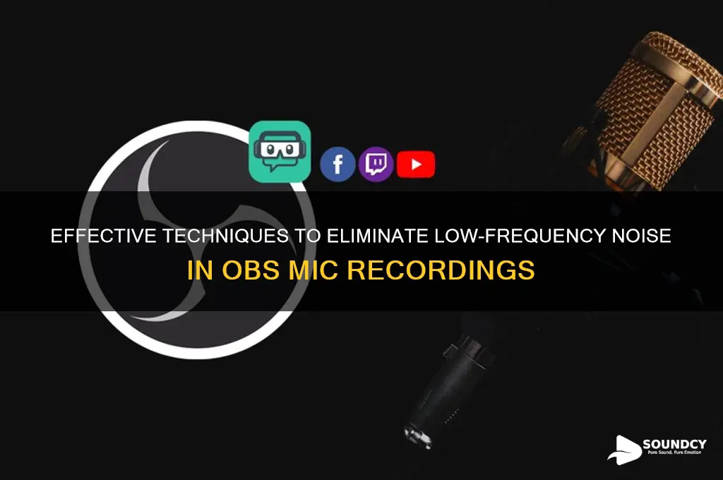 how to cut off low sound in mic obs