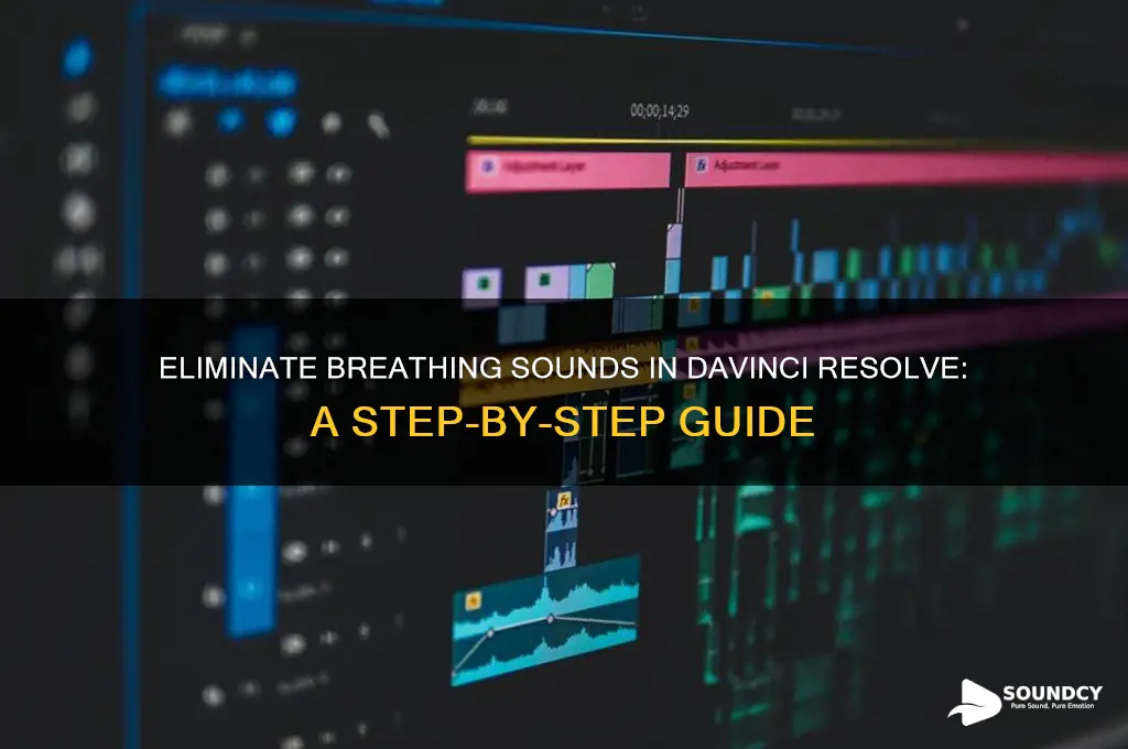 how to cut out breathing sounds in davinci resolve