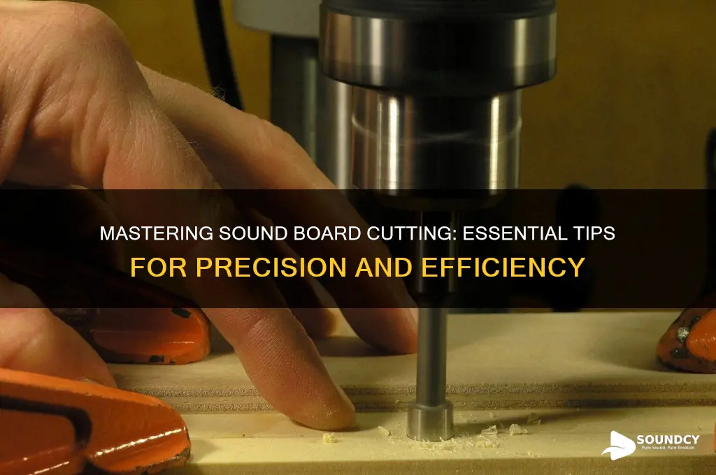 how to cut sound board
