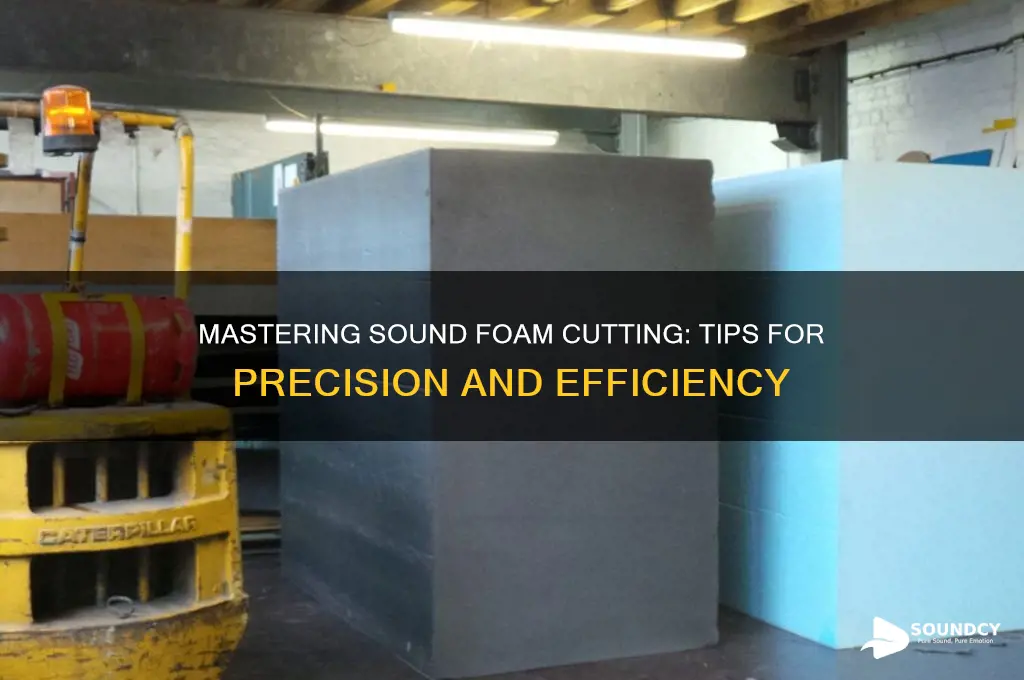 how to cut sound foam