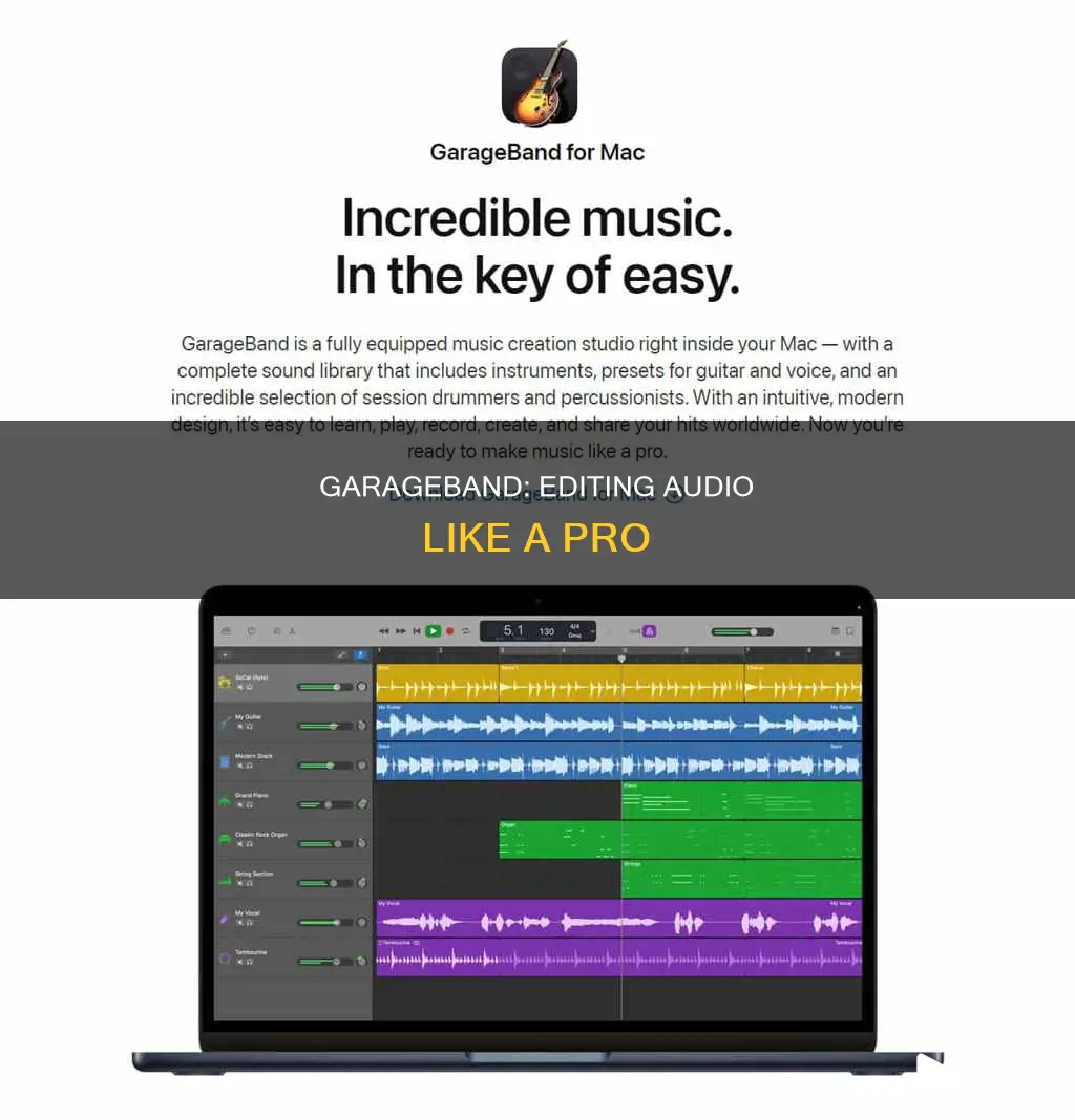 how to cut sound in garageband