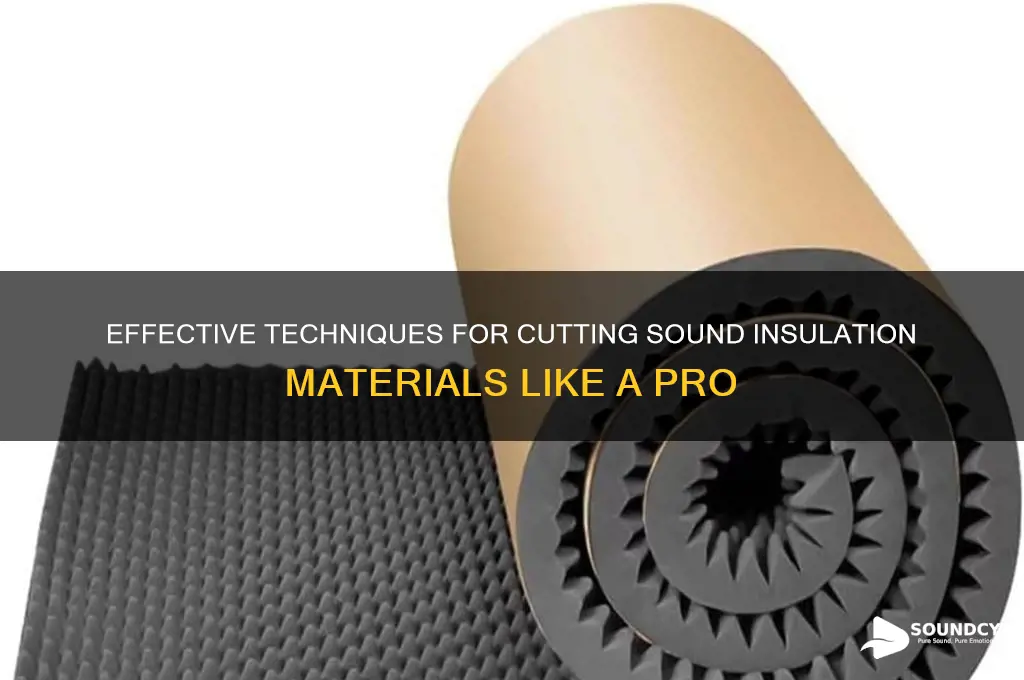 how to cut sound insulation