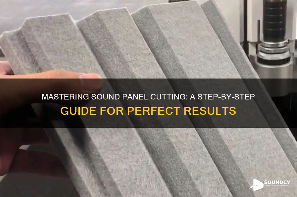 how to cut sound panel