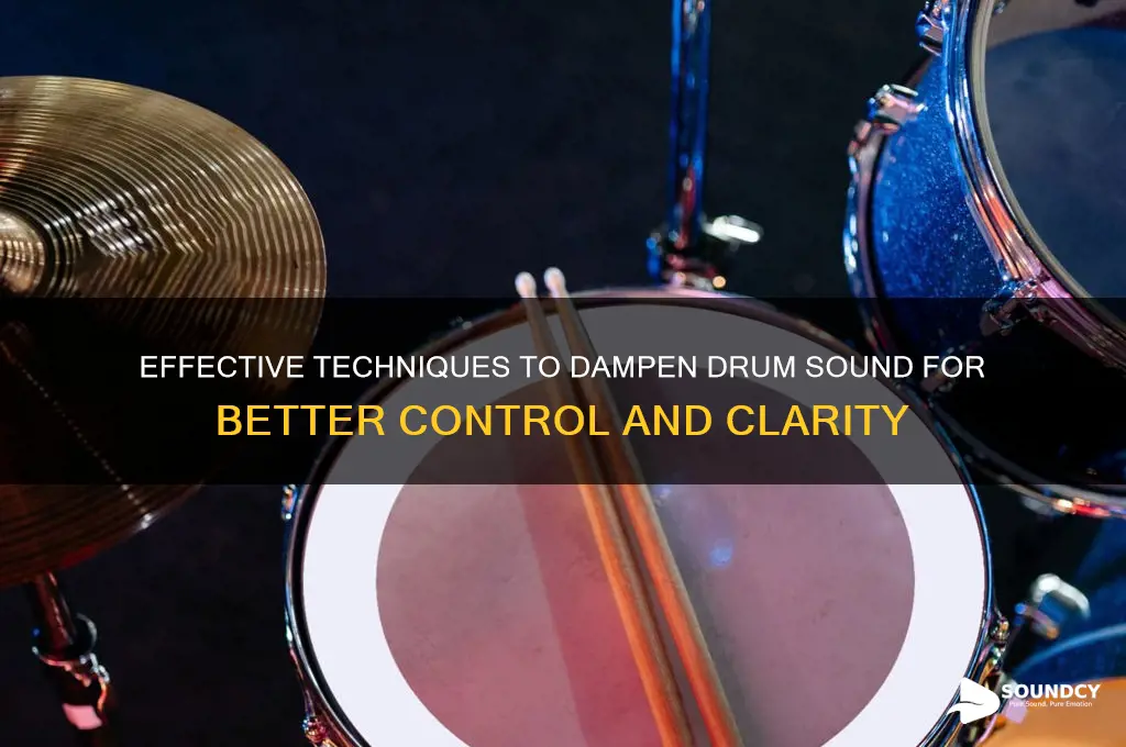how to dampen drum sound