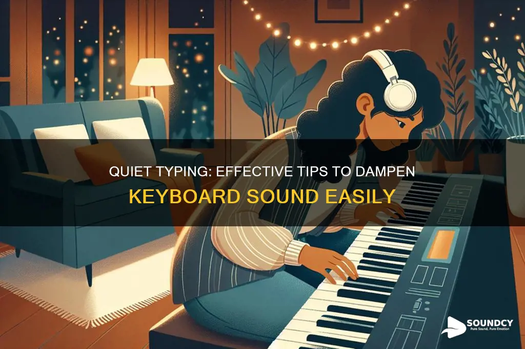 how to dampen keyboard sound