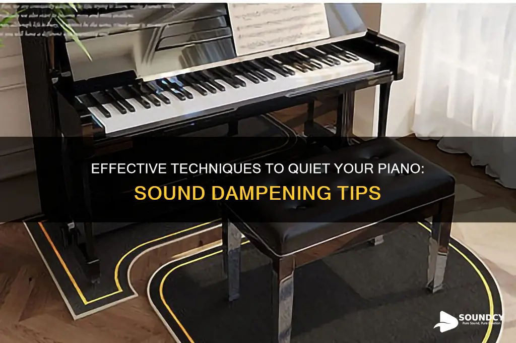how to dampen piano sound