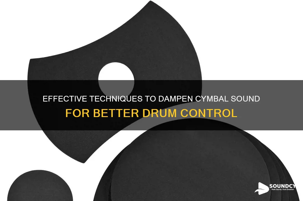 how to dampen sound cymbals