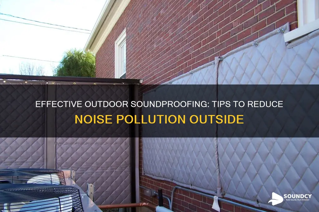how to dampen sound outdoors
