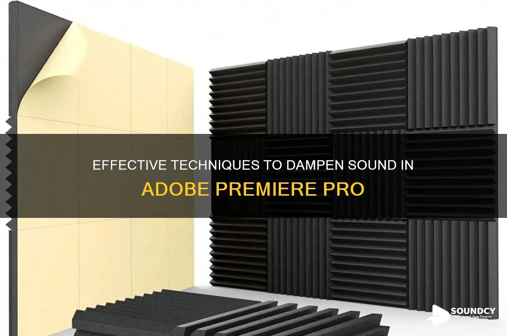 how to dampen sound premiere