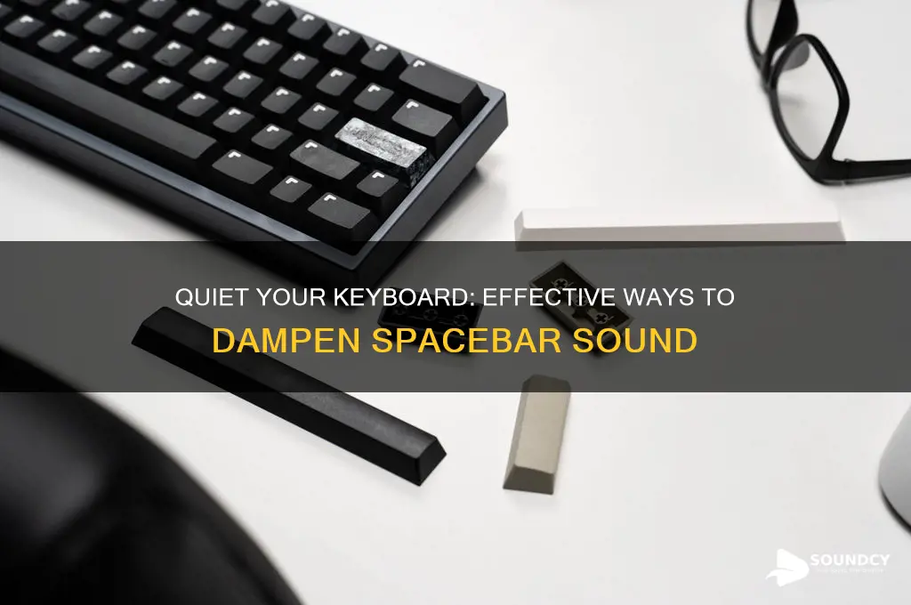 how to dampen spacebar sound