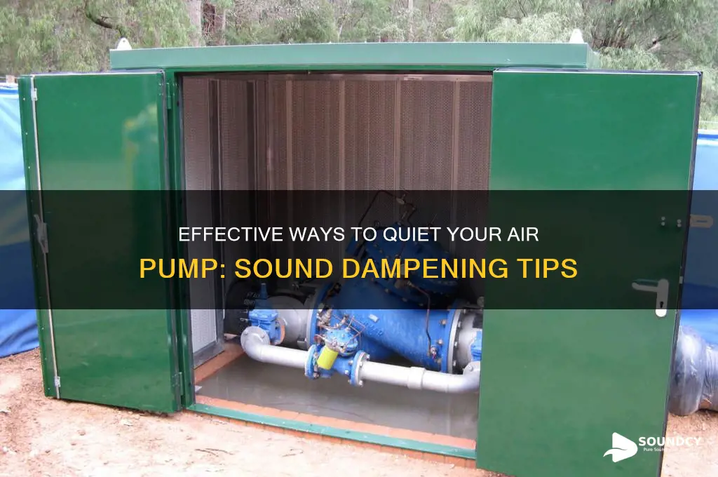 how to dampen the sound of an air pump