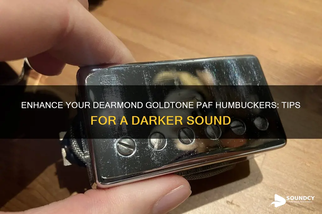 how to darken the sound dearmond goldtone paf humbuckers