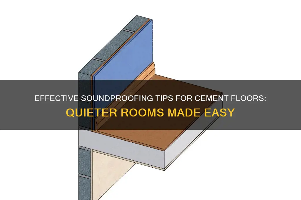 how to deaden sound in room with cement floors