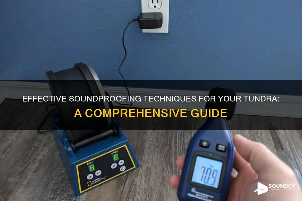 how to deaden sound tundra