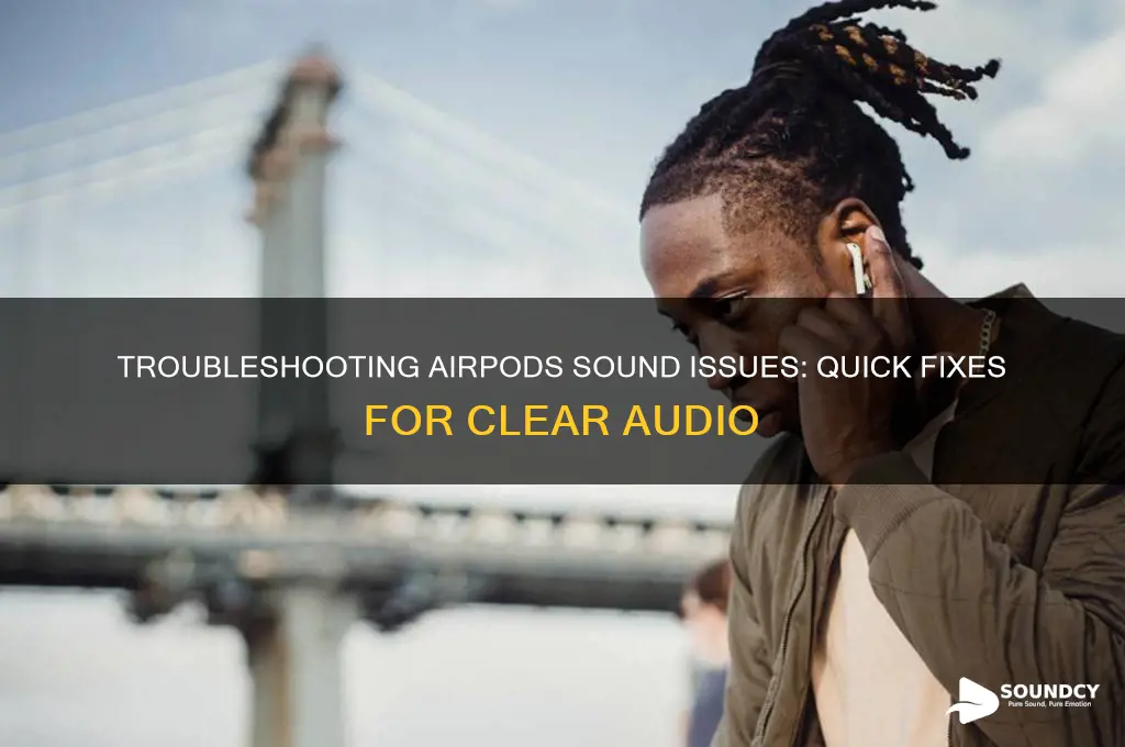 how to debug airpods sound