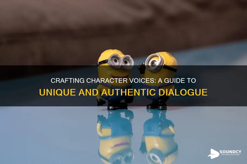 how to decide what your character should sound like