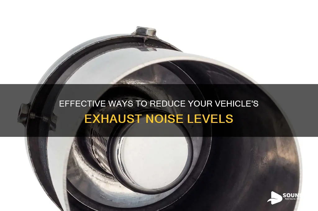 how to decrease exhaust sound