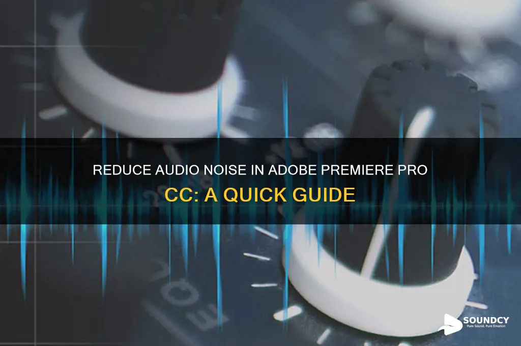 how to decrease sound in adobe premiere pro cc