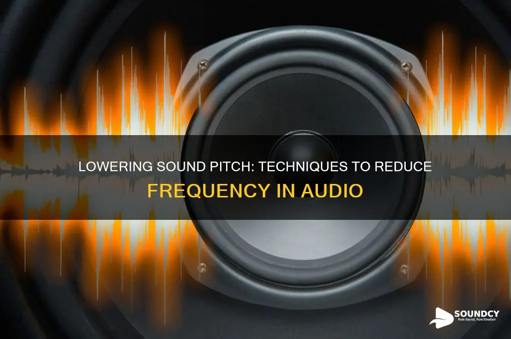 how to decrease sound pitch