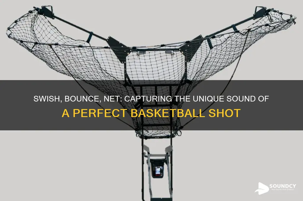 how to decribe the sound of a basketball shot