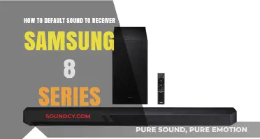 Default Sound to Receiver: Samsung 8 Series Setup Guide