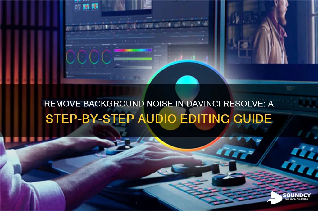 how to delete background sounds in audio davin resolve