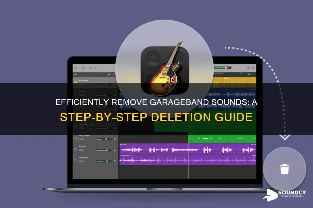 how to delete garageband sounds