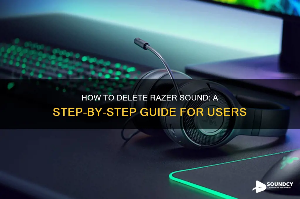 how to delete razer sound