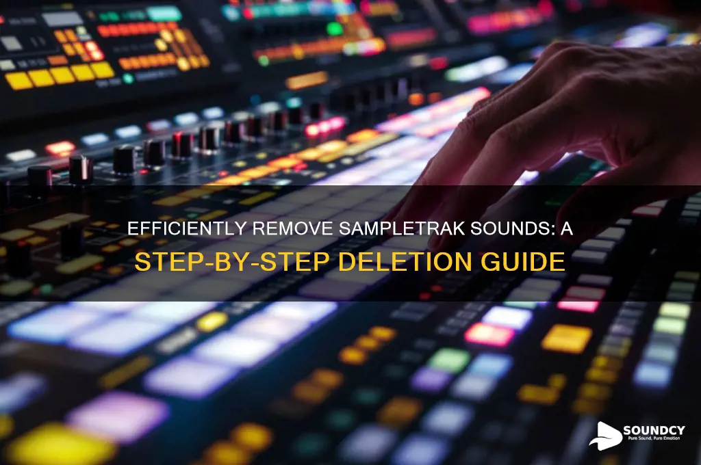 how to delete sampletrak sounds