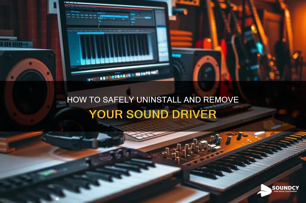 how to delete sound driver